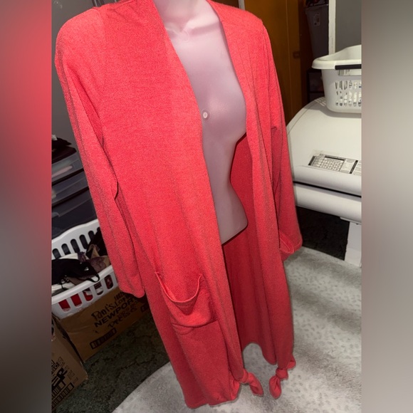 LuLaRoe Vibrant Red Cardigan - Picture 6 of 6